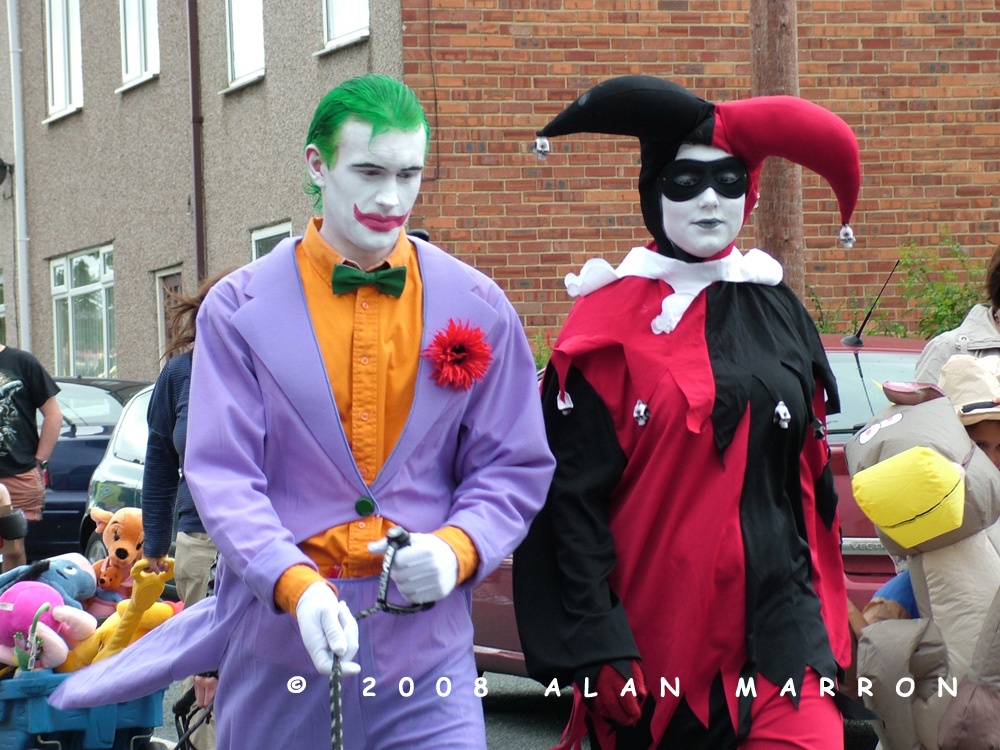 Byers Green Village Carnival 2008 - The Joker & Harley Quinn
