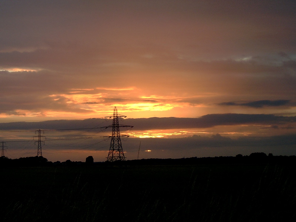 Fishbourne Sunset as seen from Blackboy Lane