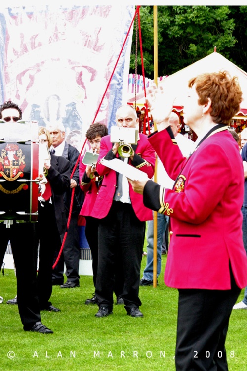 Spennymoor Heritage Banner at Durham Miners Gala 2008