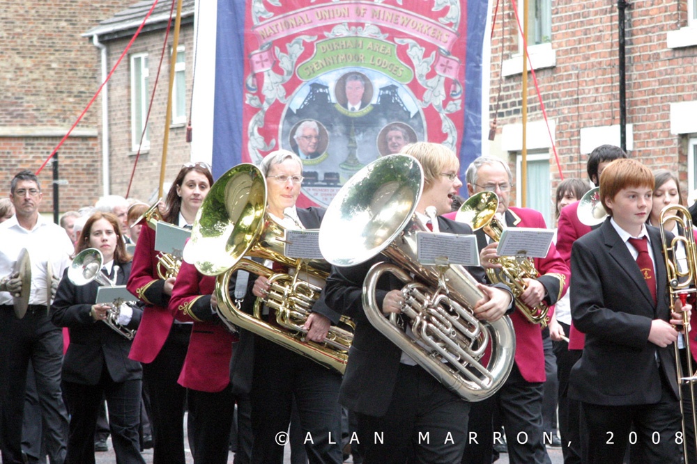 Spennymoor Heritage Banner at Durham Miners Gala 2008