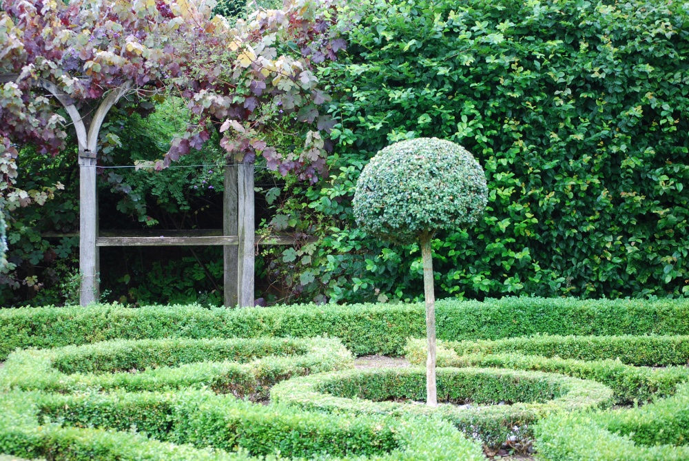 The knot garden at Moseley Old Hall photo by Stephanie Jackson