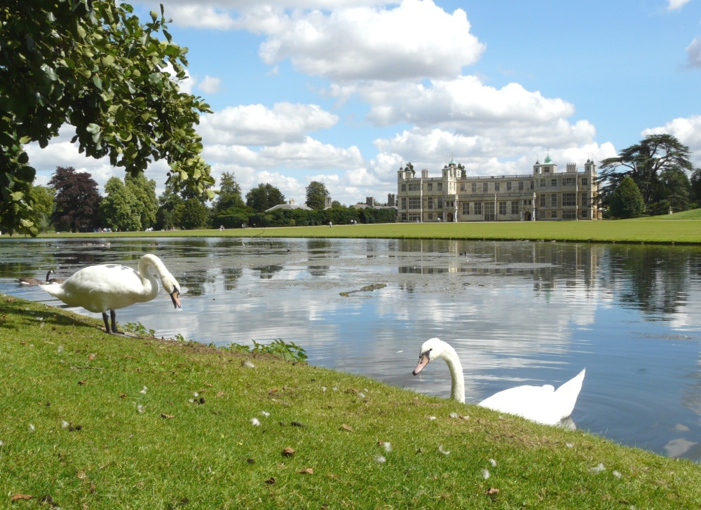 Audley End House   (and swans) photo by Stephen