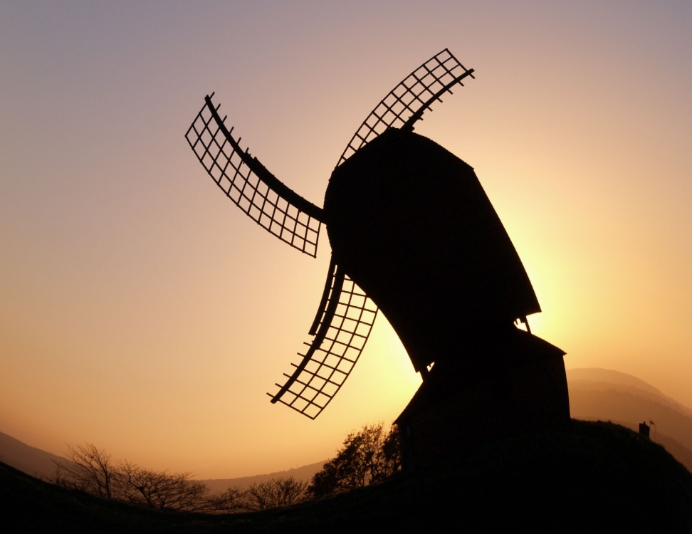 The windmill ... on a very windy day? .... Brill, Bucks