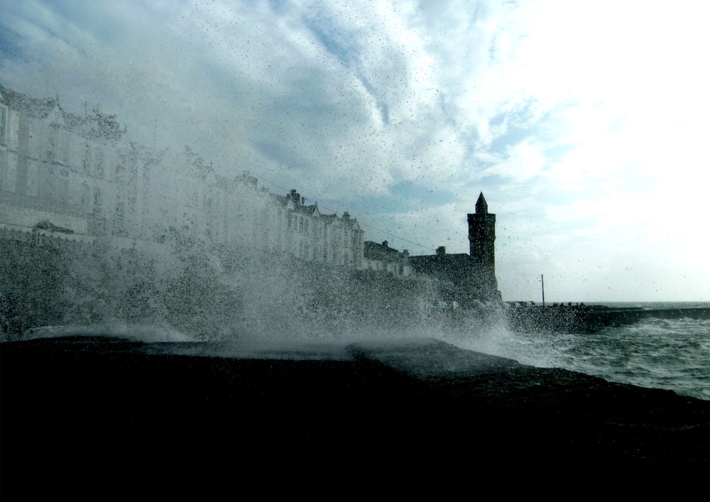 Photograph of Porthleven waves