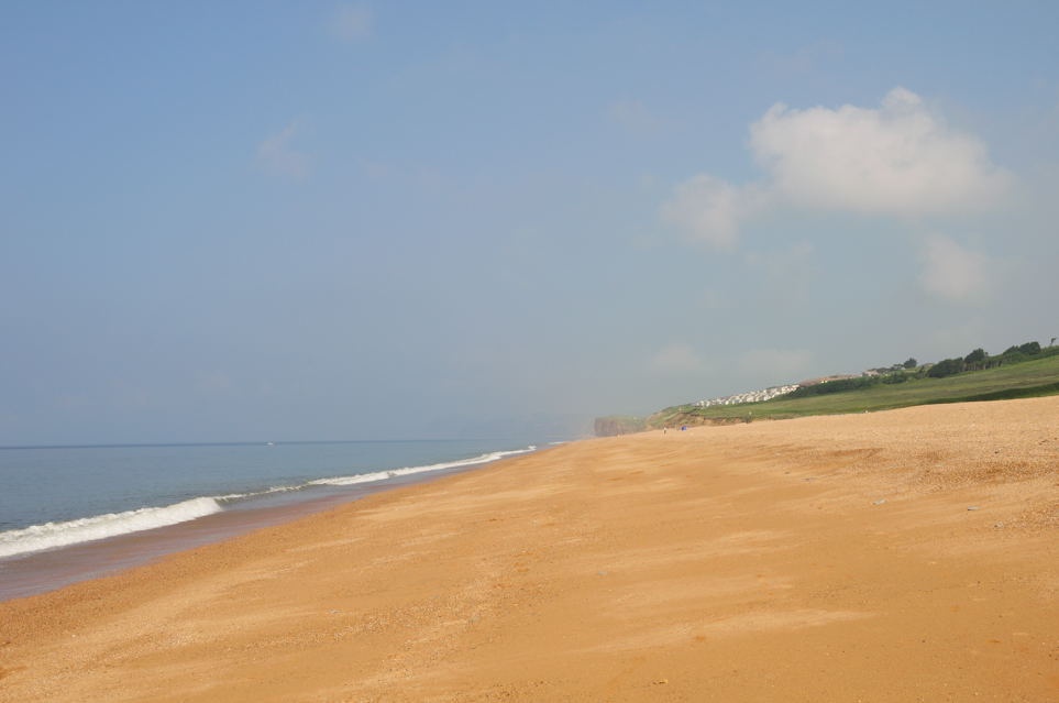 Burton Bradstock Beach Sunny Misty Day May 2008