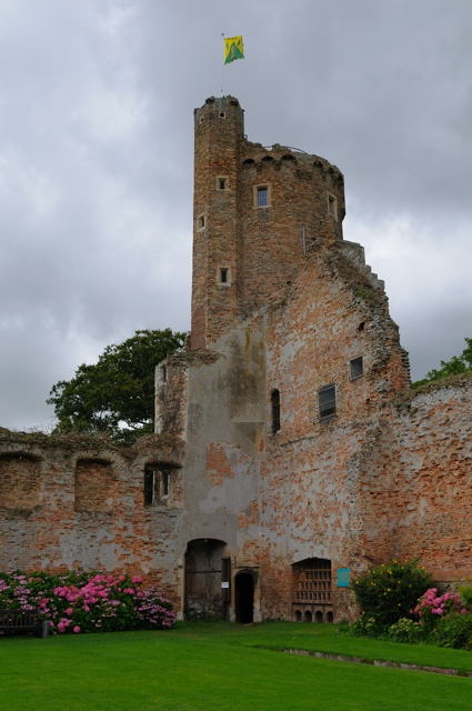 Caister Castle Ruins taken on Rainy day August 2008