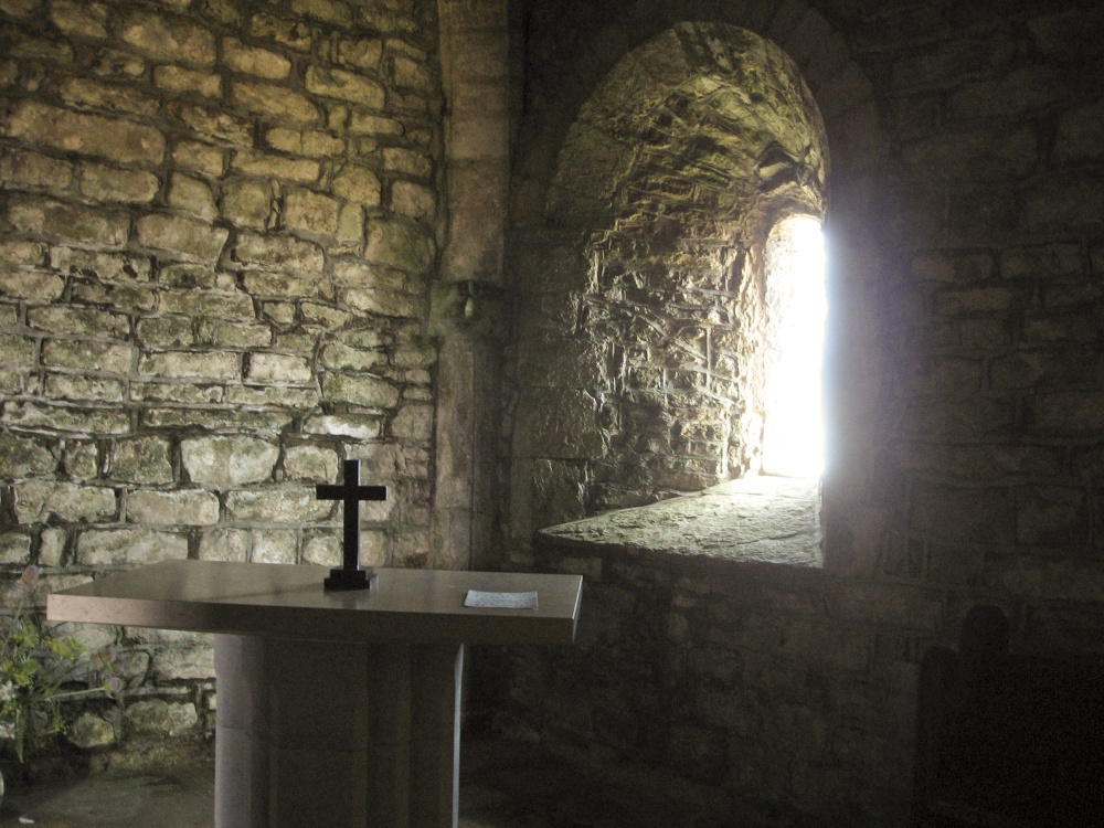 Photograph of Inside St Aldhelm's Chapel