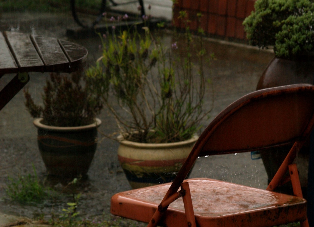 Heavy rain, 17:20, 6th Sept 2008, Steeple Claydon, Bucks