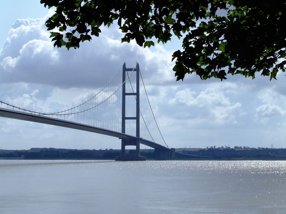 The Humber bridge as seen from the entrance to the park photo by Andy Edwards