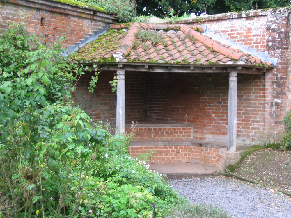 Corner seat in Walled Garden