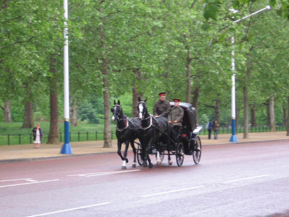 Riding down the The Mall