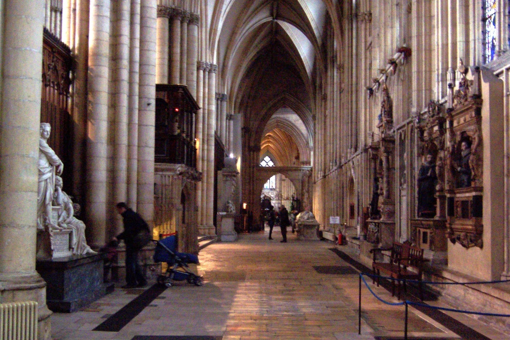 Side corridor of York Minster