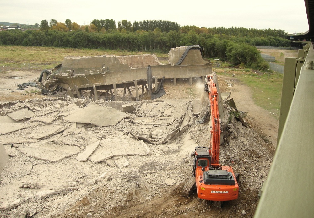 The remains of the two towers