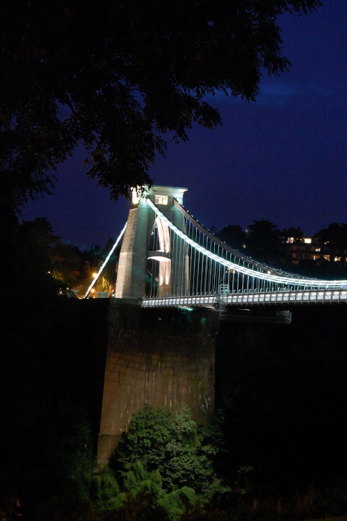 Clifton Suspension Bridge, Bristol, at night