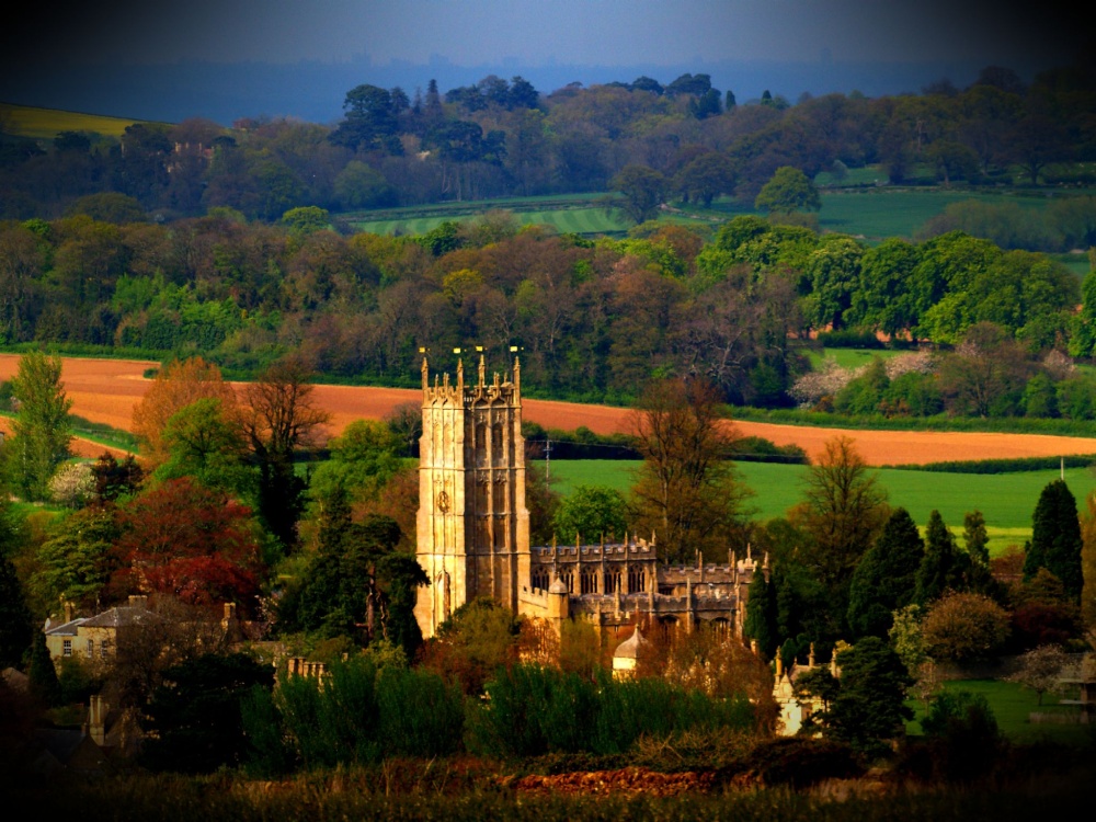 Photograph of LOMO-ised view of Chipping Campden, Gloucs.