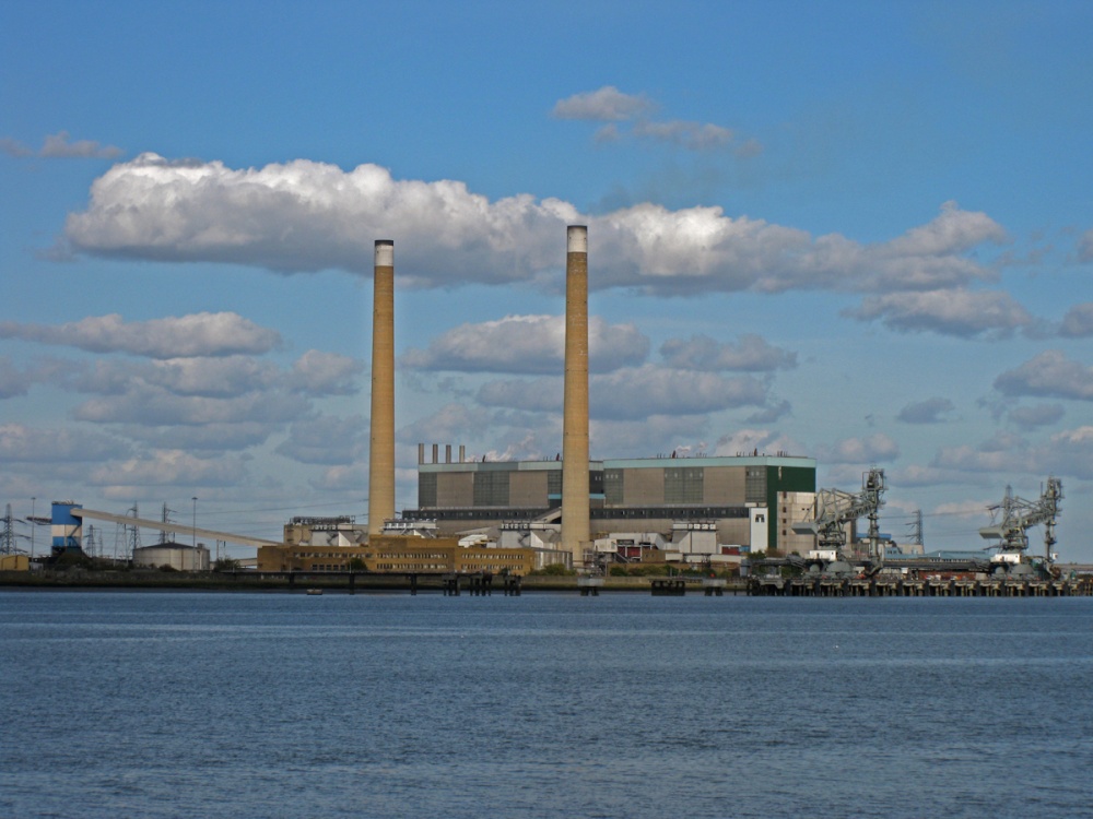 Tilbury Power Station From the Thames