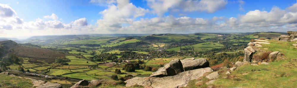 Panorama from Curbar Edge