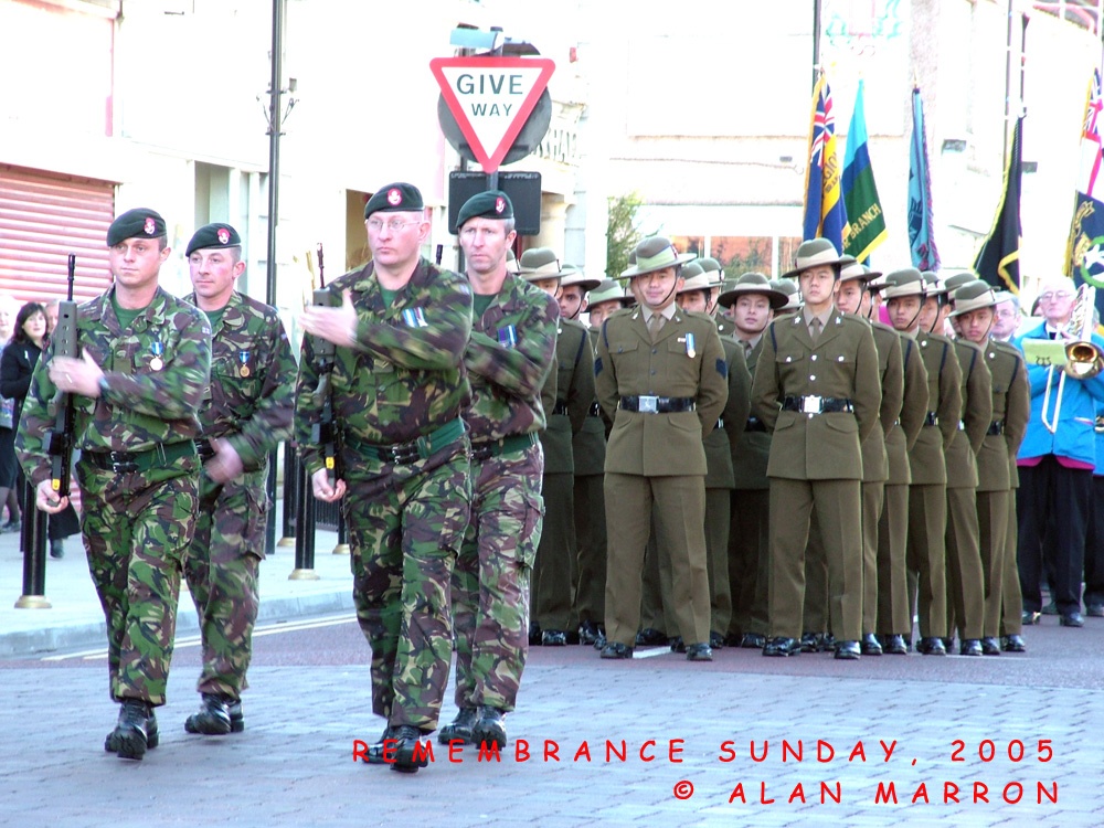 Remembrance 2005 - Honour Guard & Gurkhas