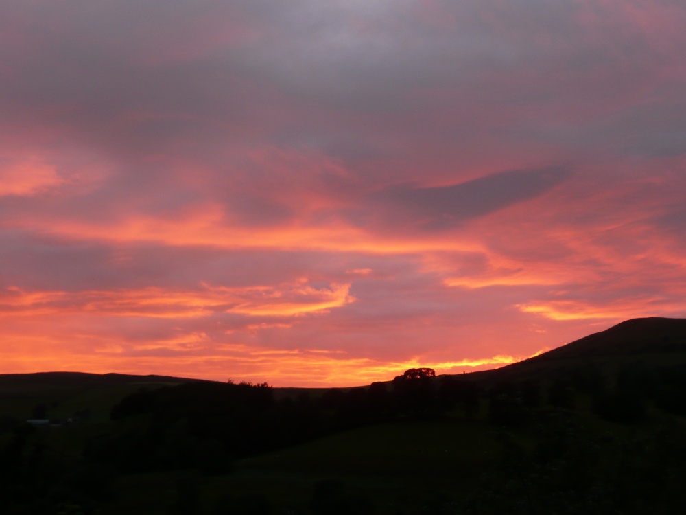 Photograph of Derbyshire sunset
