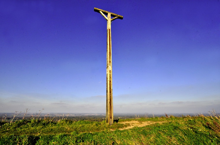 Photograph of Coombe Gibbet, near Inkpen, Berkshire.