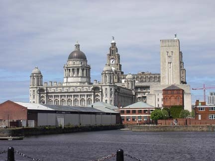 The Liver Building viewed from Albert Dock