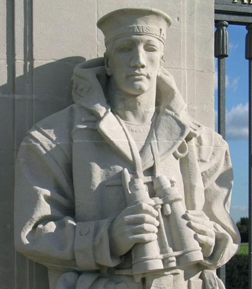 Chatham Naval Memorial sculpture.