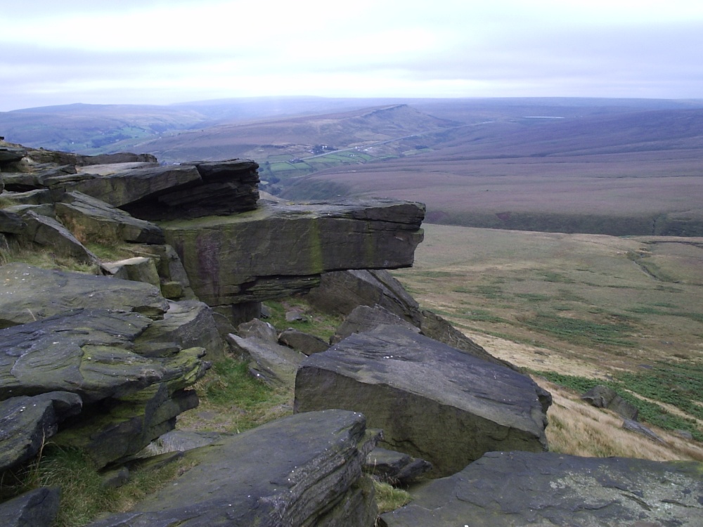 Photograph of Rocky Outcrop at Saddleworth Moor