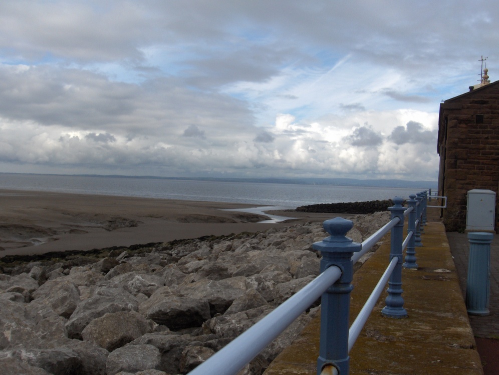 Morecambe Bay from the jetty on a gloomy day