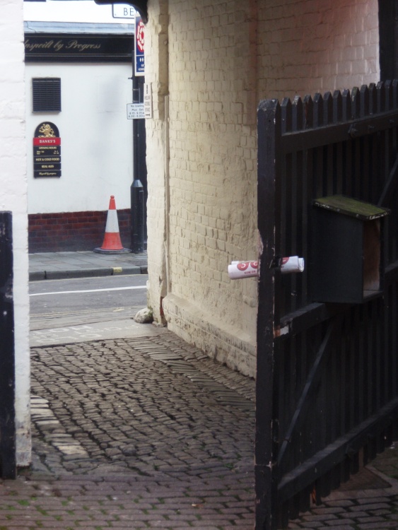 Early Morning Cobbled Entrance