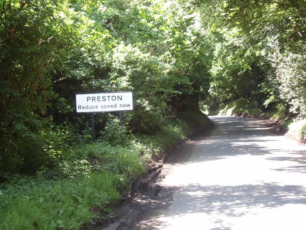 Preston signpost