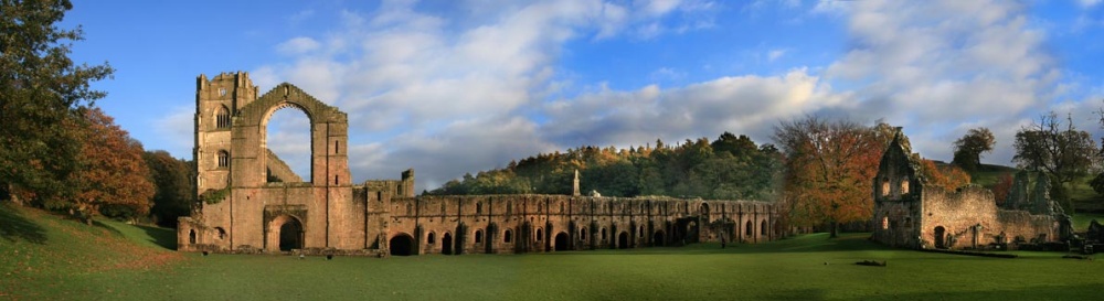 Photograph of Fountains Abbey Panorama