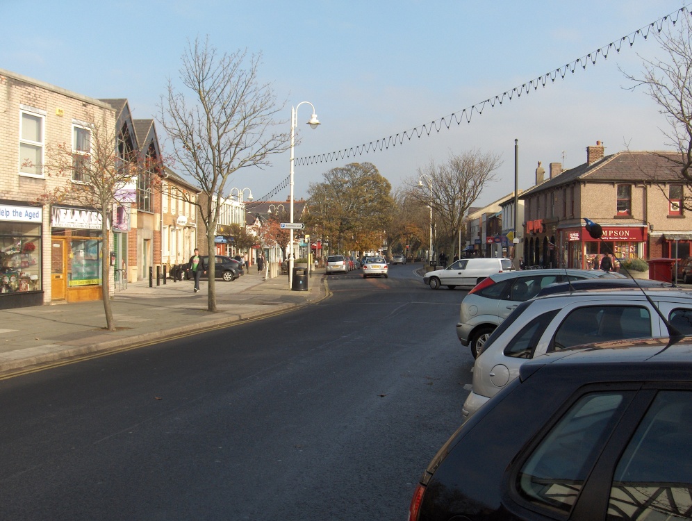 Formby village on a sunny Monday in November..........