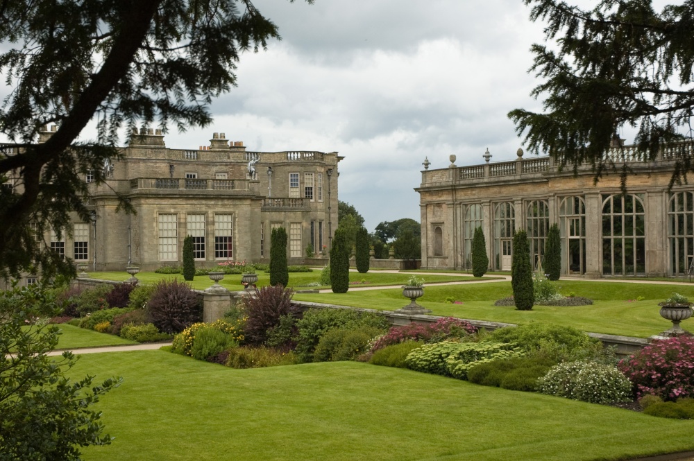 Photograph of Lyme Park looking towards the Orangery