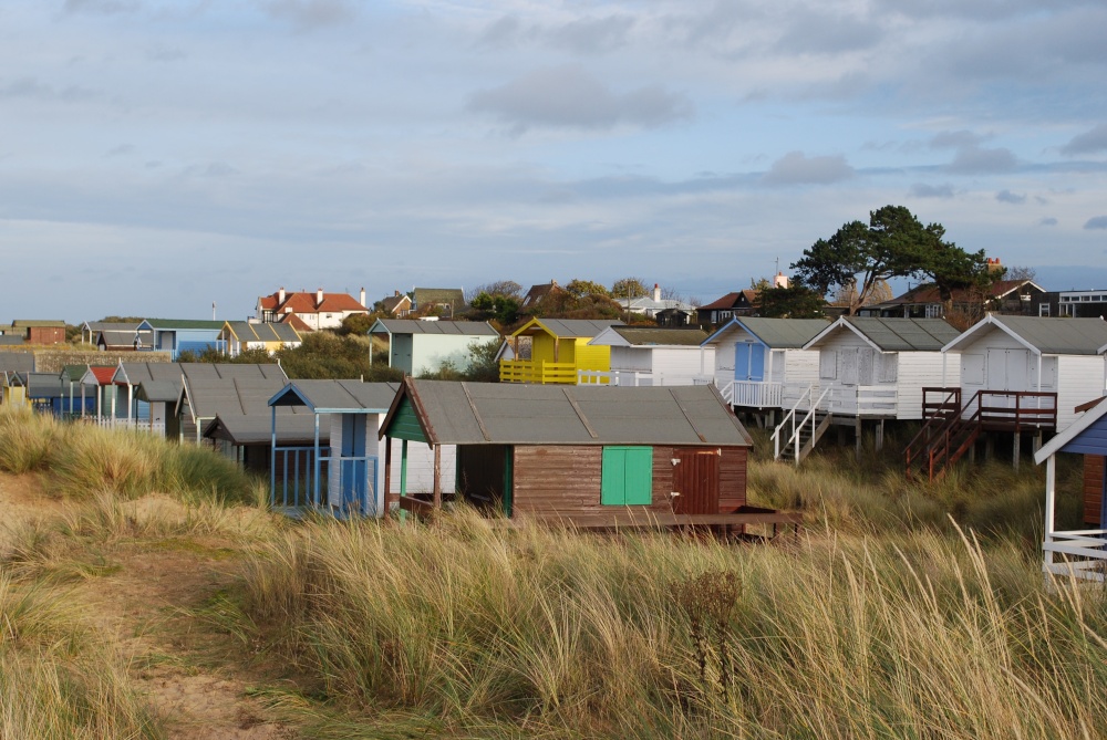 Beach huts in the dunes