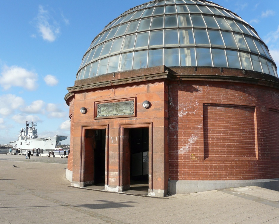 HMS Ilustrious & Grenwich Foot Tunnel