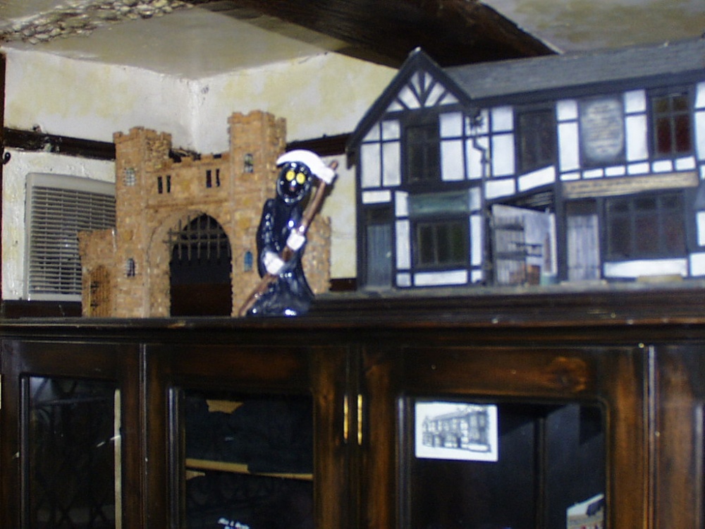 Models of Church-Gate, Man and Scythe plus Mr Whowell - the Grim Reaper.....