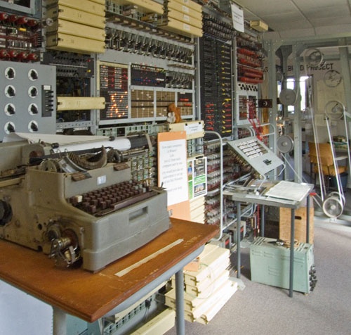 Photograph of Colossus rebuild at Bletchley Park