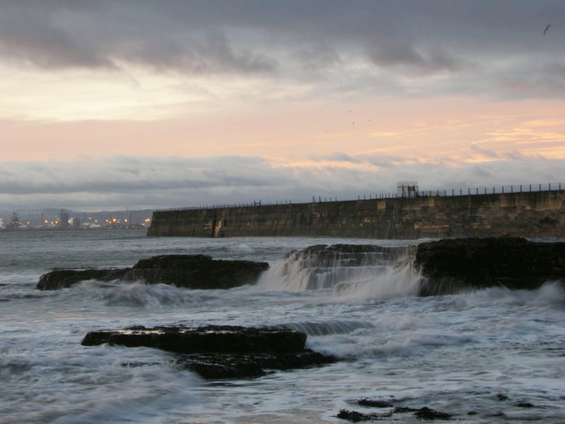 Sunrise lighthouse corner