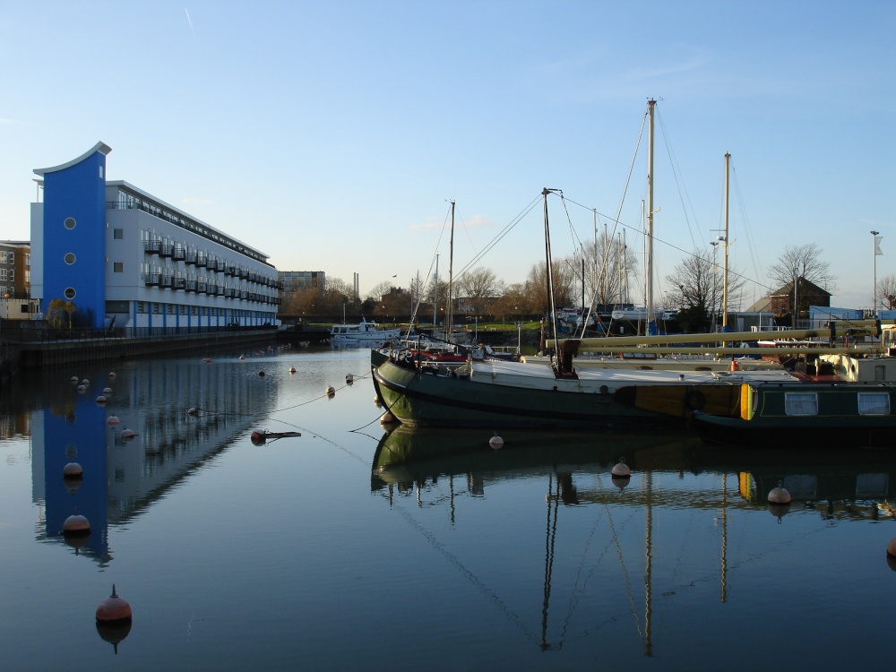 Winter Sun at the Canal Basin, Gravesend