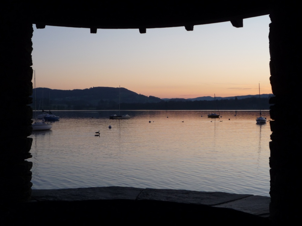 Photograph of Lake Windermere from Waterhead, Ambleside