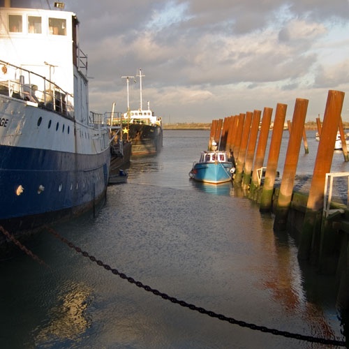 Gillingham Pier, on the Medway Estuary
