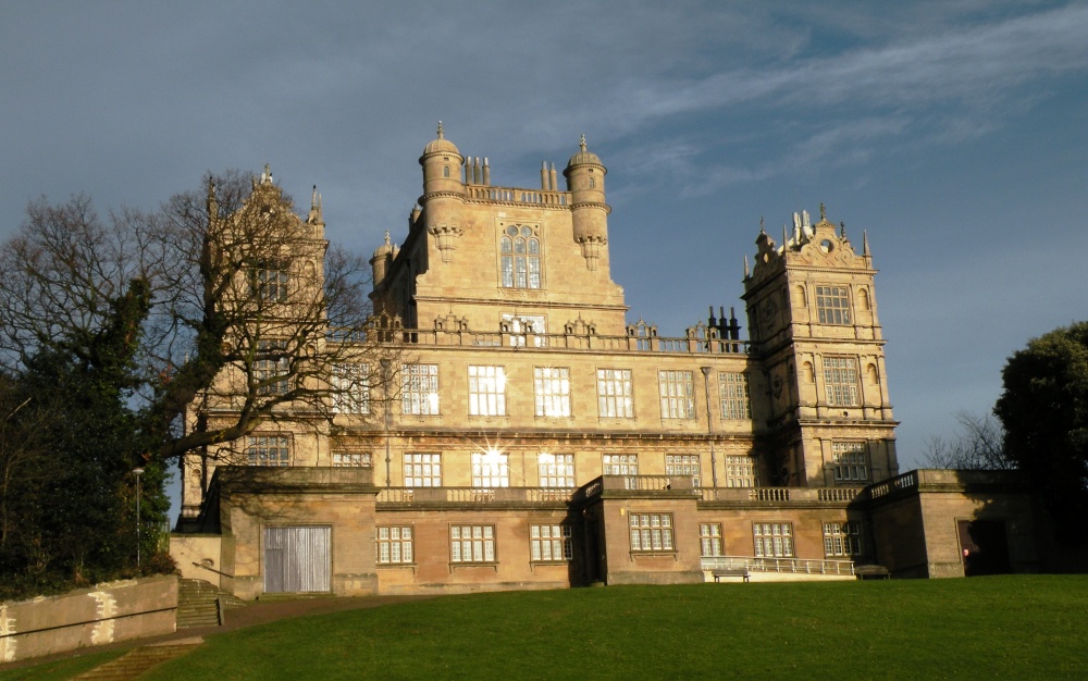Woolaton Hall in the sun.