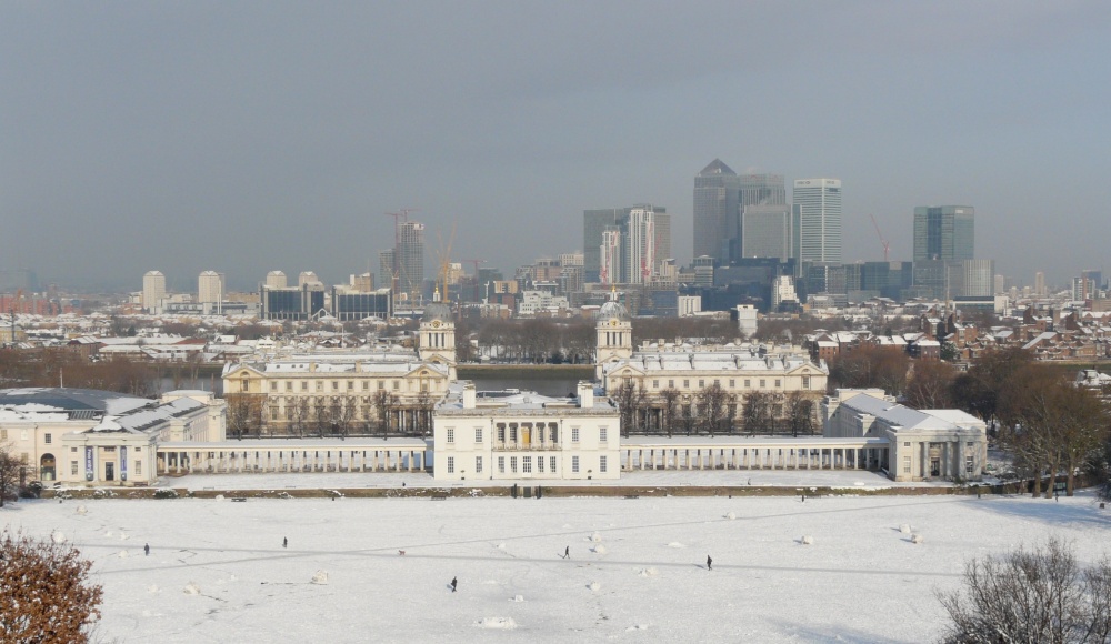 The Famous View in The Snow