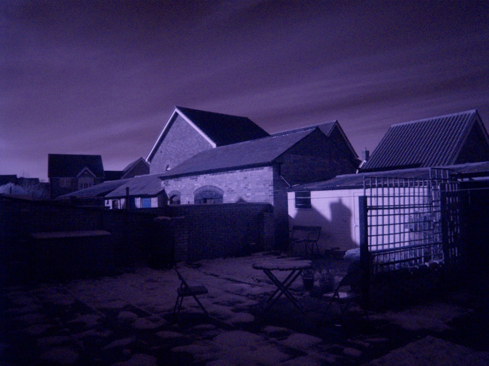 My back yard by moonlight ..., Steeple Claydon, Bucks