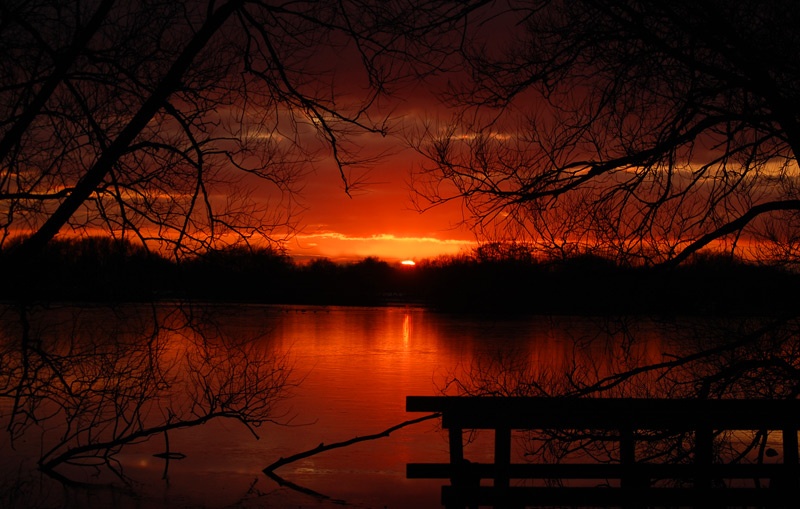 Photograph of Red sunset