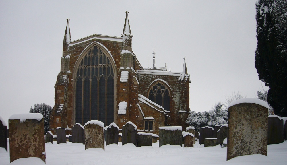 Holy Trinity Church in the snow