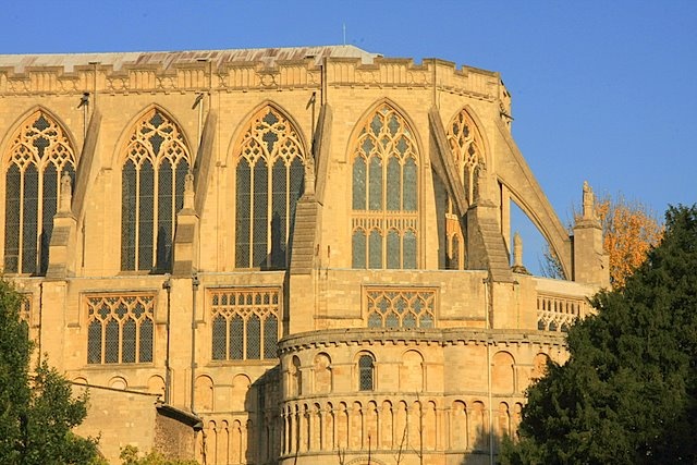 The rarely photgraphed East end of Norwich Cathedral photo by Ian Dinmore