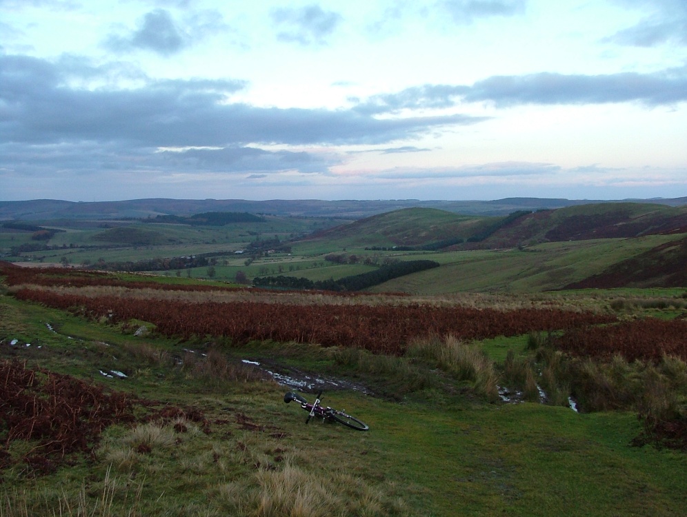 Photograph of A view of the Breamish Valley from the track on Ewe Hill
