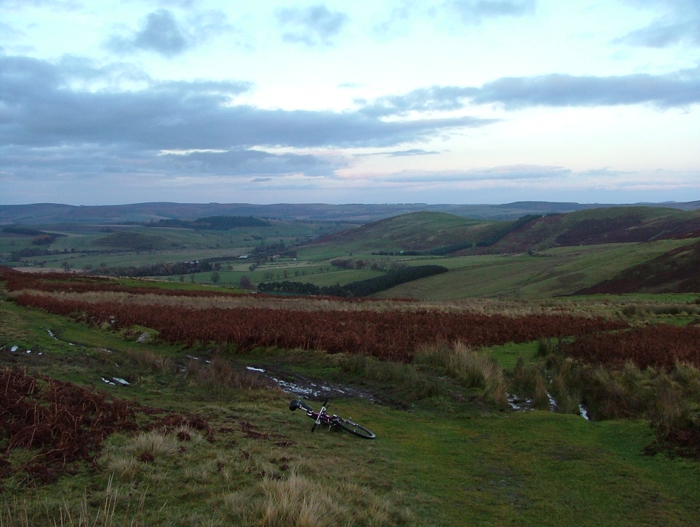 A view of the Breamish Valley from the track on Ewe Hill