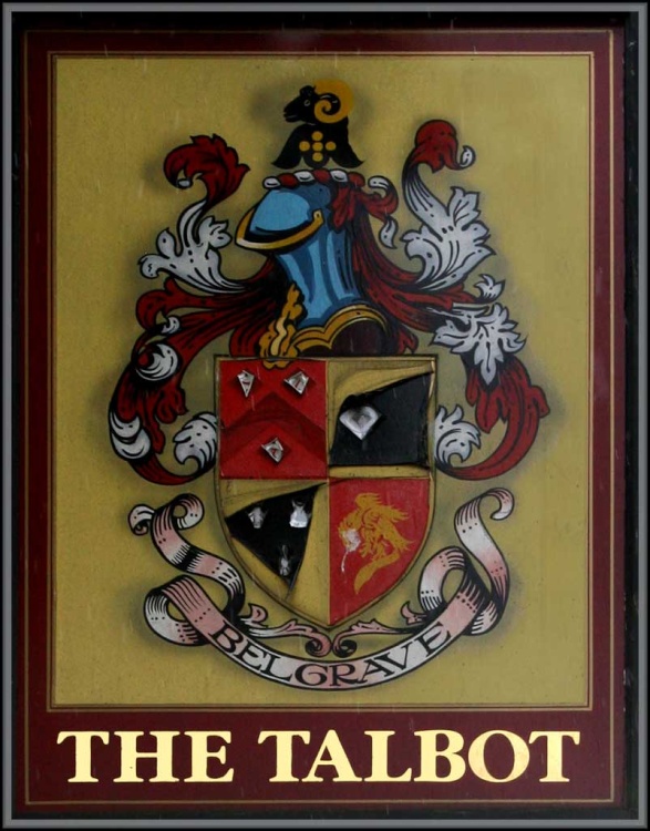 The Talbot pub sign, Belgrave, Leicester.